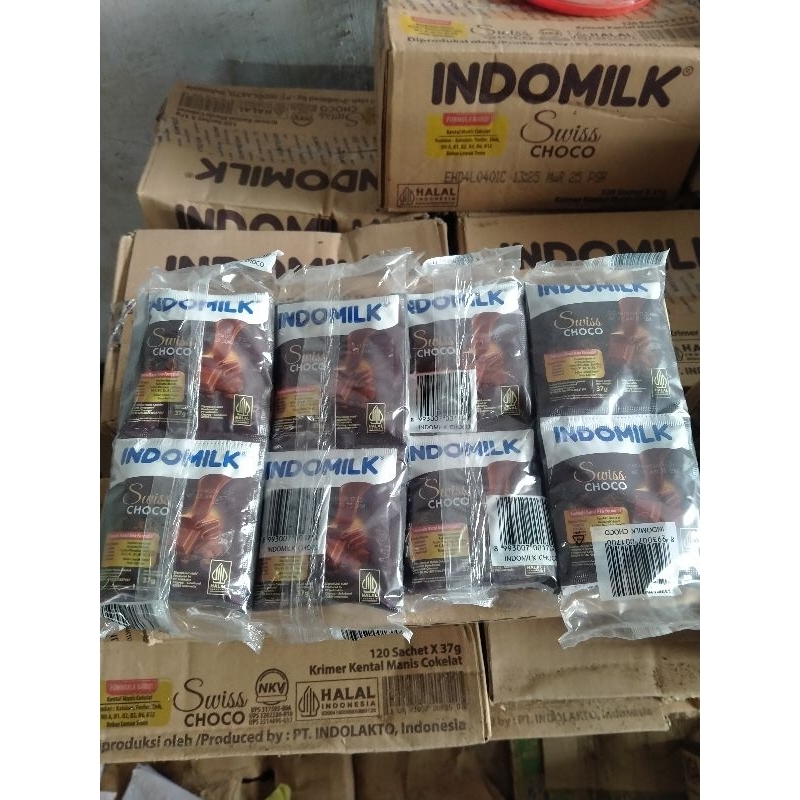 Indomilk kental manis sacet 37gram Swis choco ( 1dus isi 20pak )