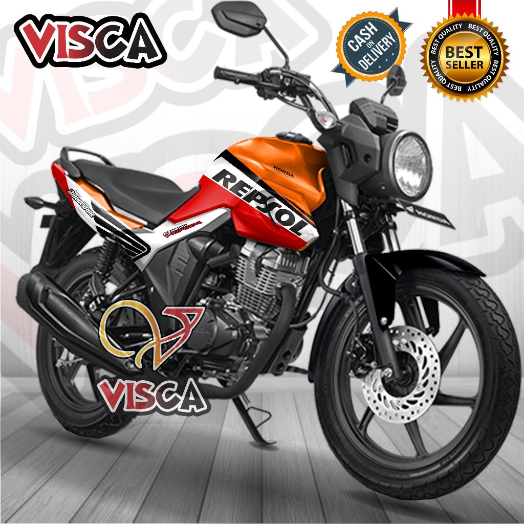 (COD) Decal CB Verza 150 Full Body Variasi Stiker CB Verza 150 Full Body Variasi Striping Verza 150 