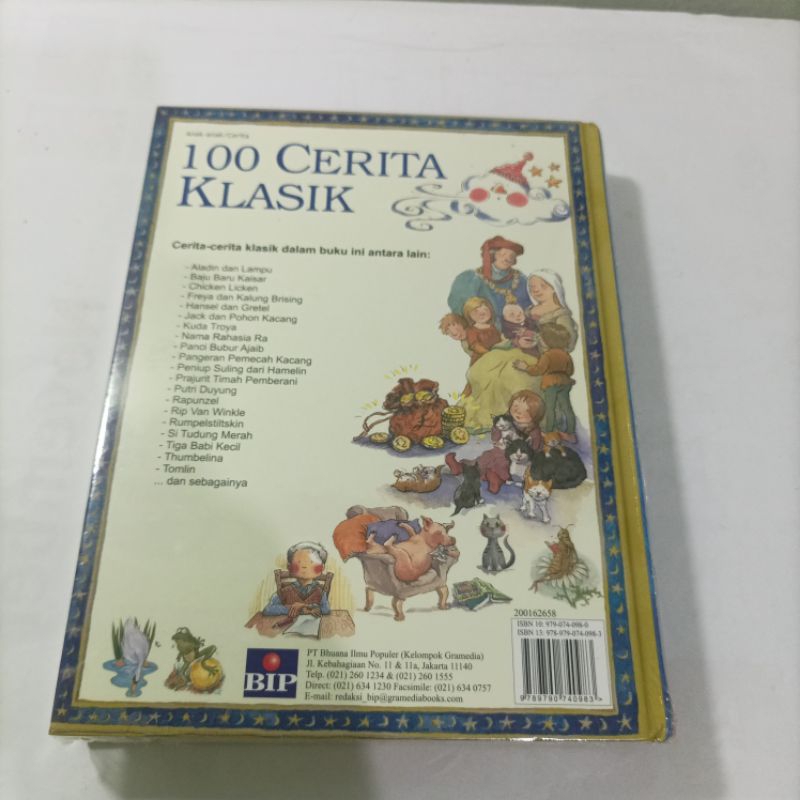 buku anak terjemahan hard cover 100 cerita klasik