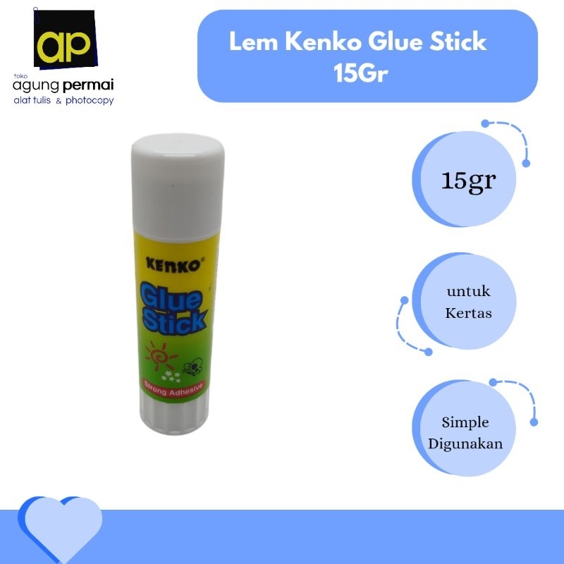 

Lem Glue Stick Kenko 15gr