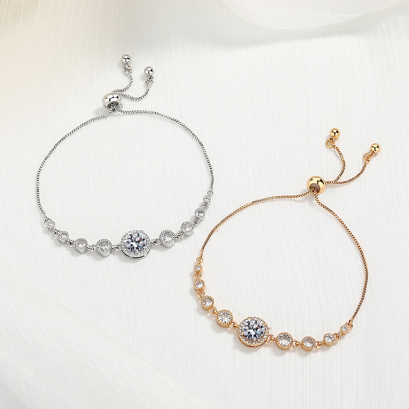 Gelang Serut Titanium Wanita Anti Karat Gelang Serut Emas Muda Gelang Manik Manik Aesthetic