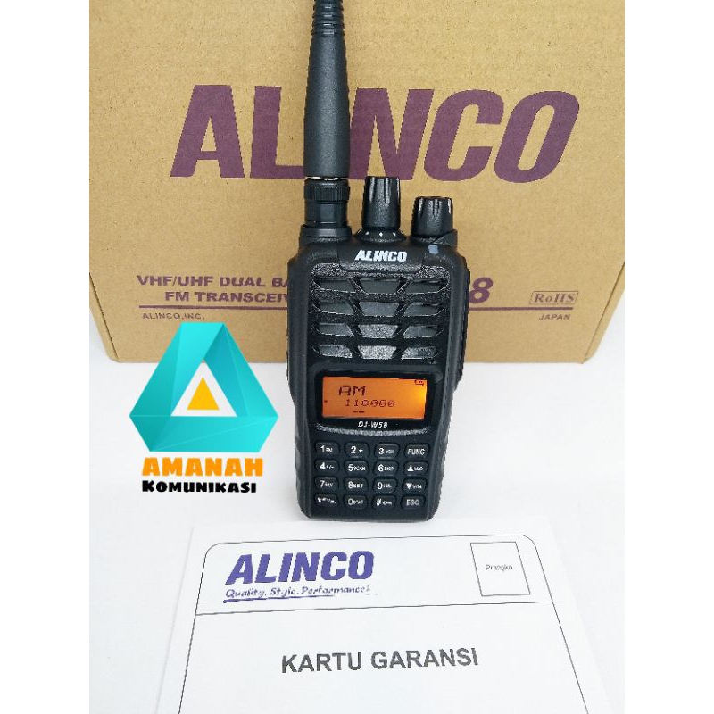 Ht Alinco DJ W58 Dual Band waterprof original garansi 1 tahun