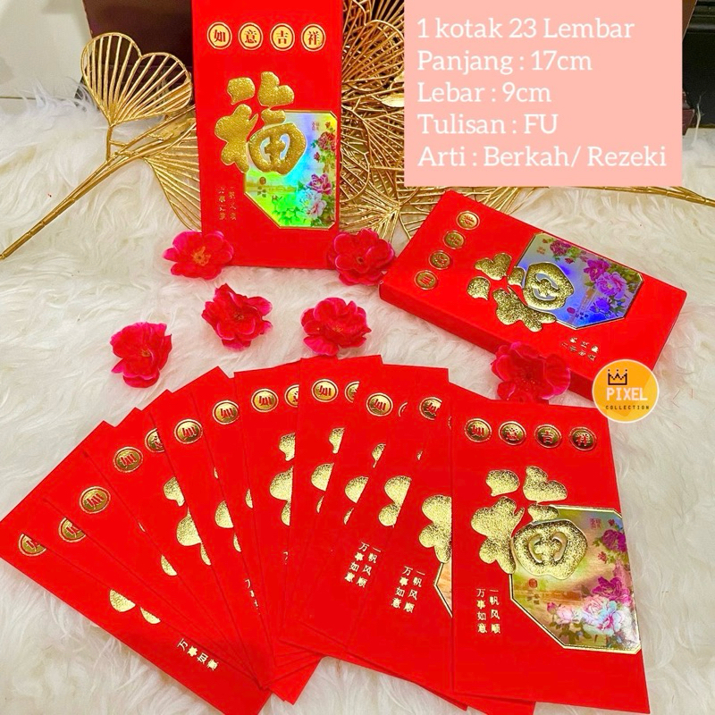 

GROSIR ANGPAO IMLEK PANJANG ISI 23pc FU / GONG XI FA CHAI / Amplop sincia