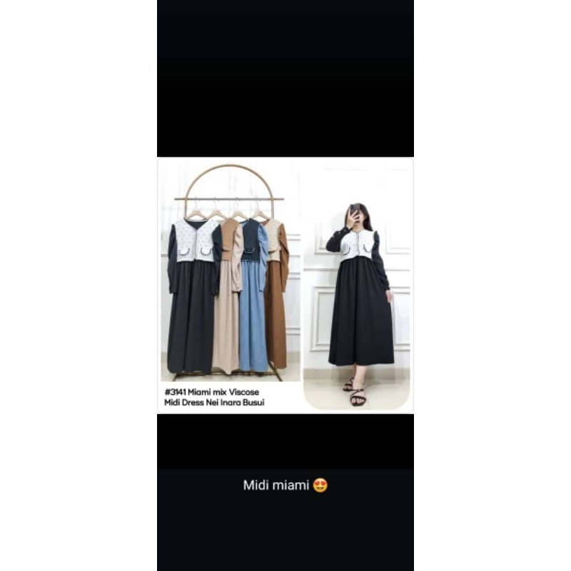 DRESS MIDI KNIT MIAMI PREMIUM