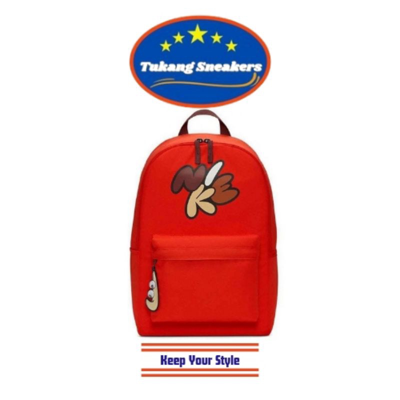 Tas Ransel Nike Heritage Swooshy Kids' Grade School - Picante Red NIKHF7250633