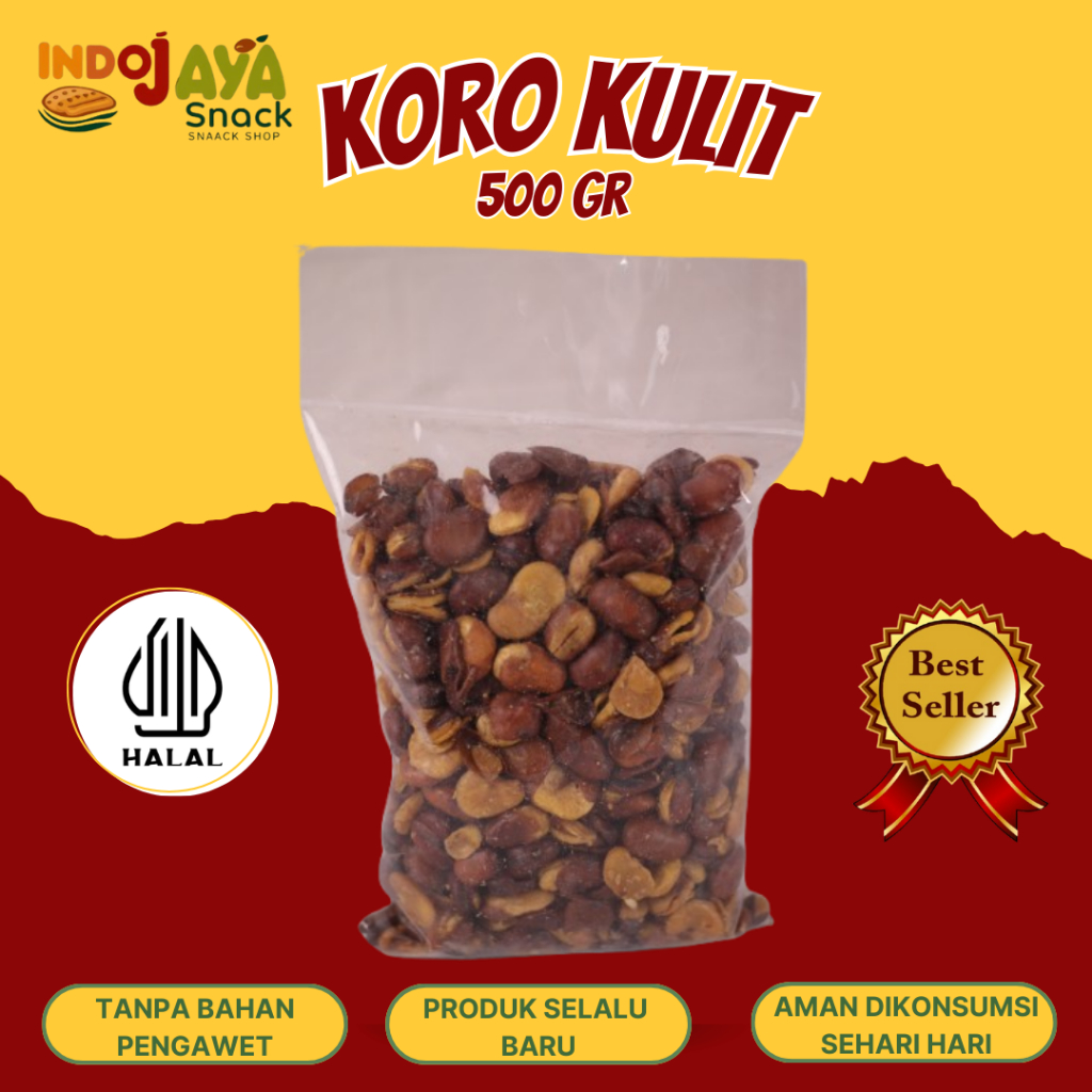 

Kacang koro kulit asin gurih 500gr