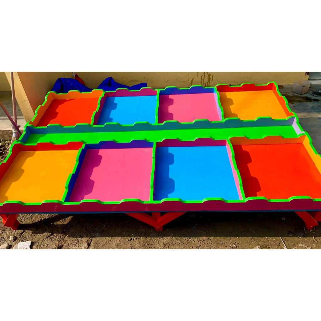 HLC - [8 SEKAT] Meja Mainan Pasir Kinetik 8 Sekat Meja Lipat Pasir Mainan Edukasi Anak / Meja Pasir 