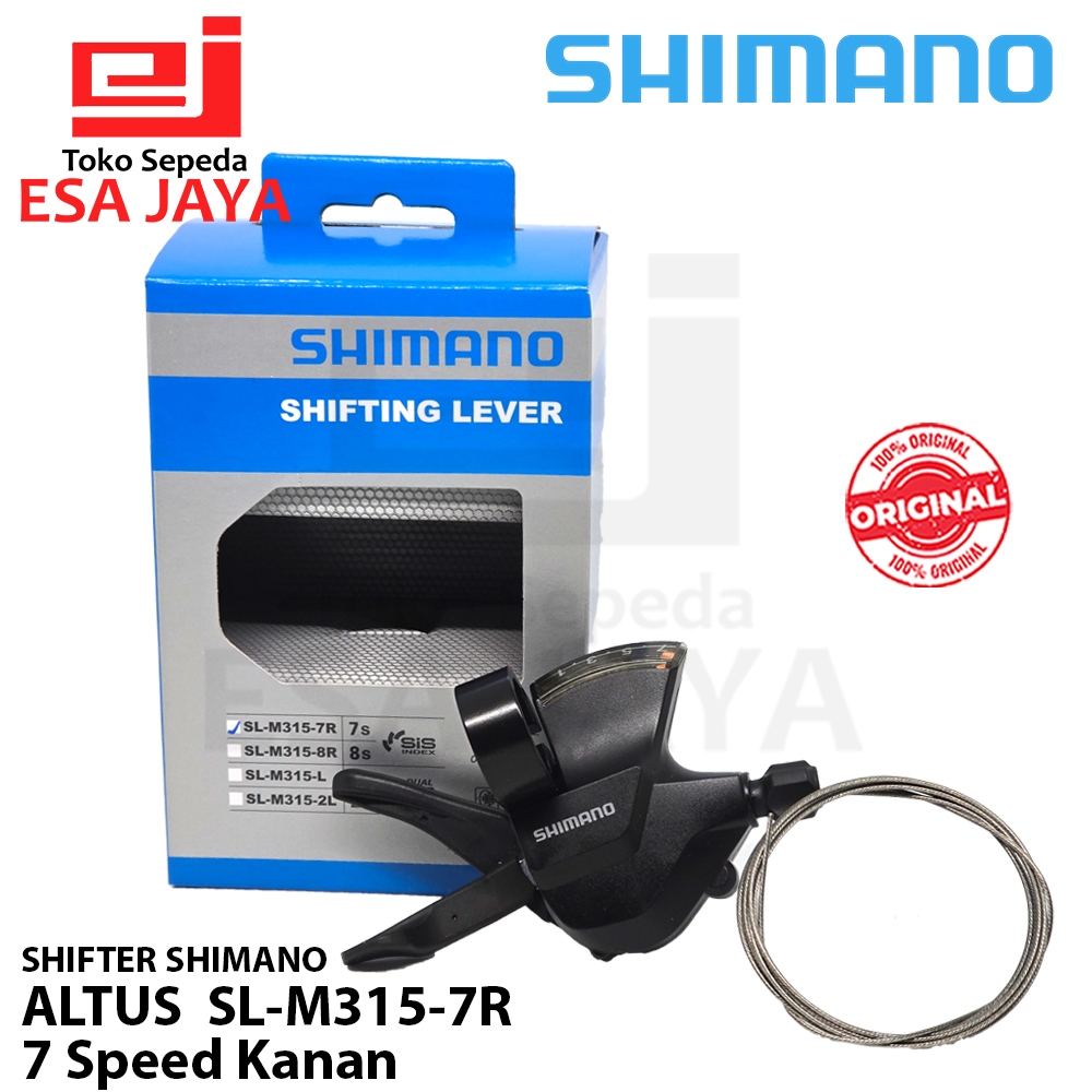 Shifter Altus 7 Speed M315 7sp Kanan Shimano Original