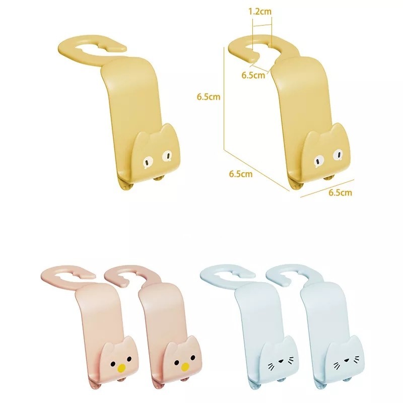Gantungan Jok Mobil Universal Karakter Hook Hanger Car Holder HD007