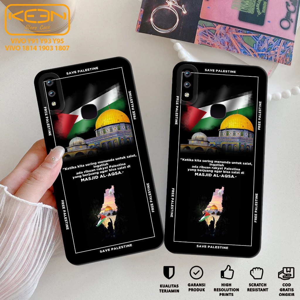 Case Vivo 1811 - Casing Hp Vivo 1811 Motif Palestine - Softcase Vivo 1811 - Softcase Hp Vivo 1811 - 