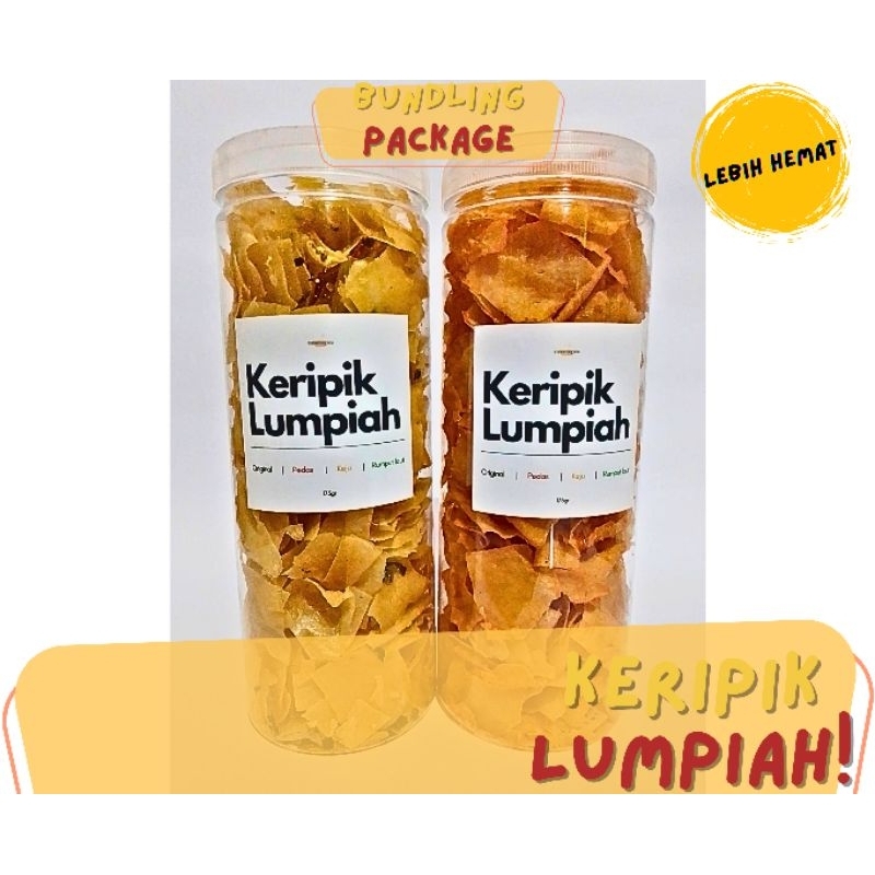 

PAKET HEMAT 2PCS KERIPIK RENYAH GURIH LUMPIA 175GR - FLAVORING IC