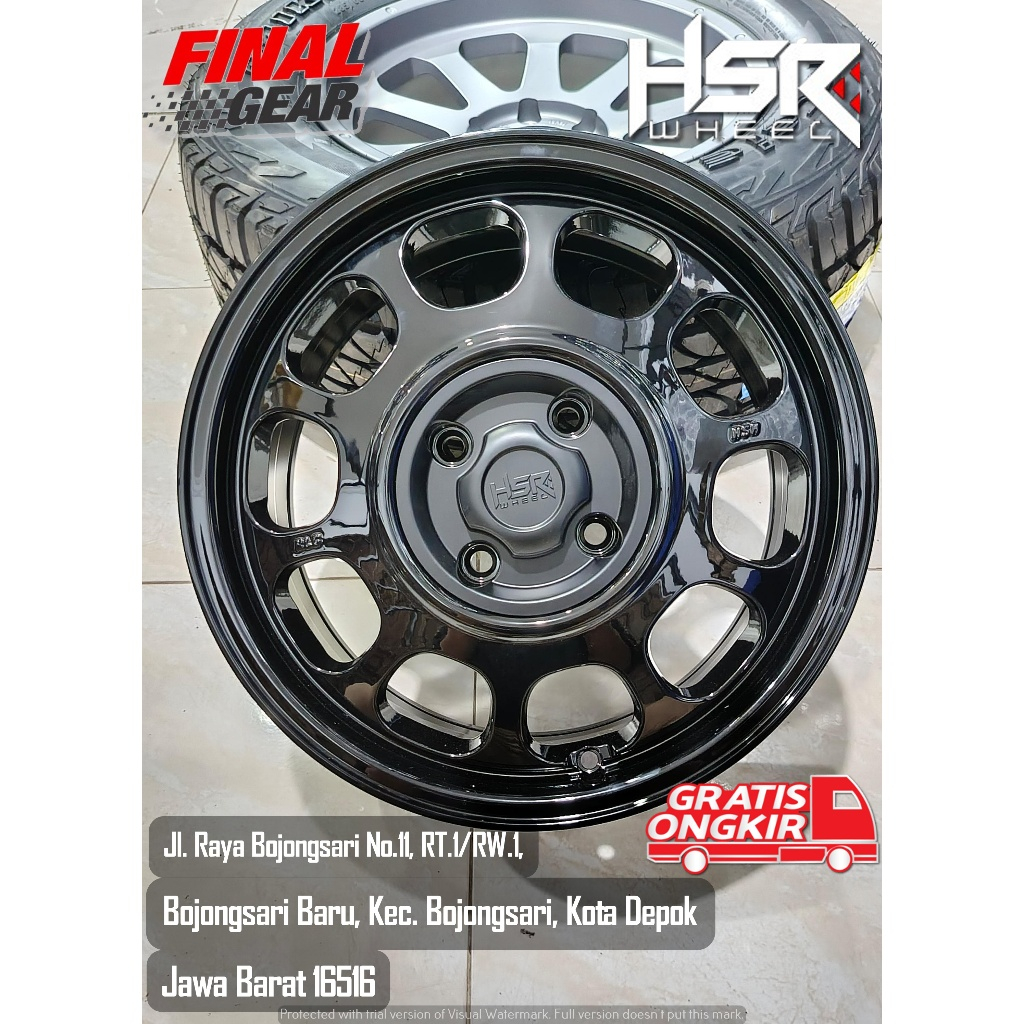 VELG MOBIL KLG RING 16X7 LUBANG 4X114 WARNA BLACK . VELG MOBIL MODEL KALENG BAHAN ALLOY