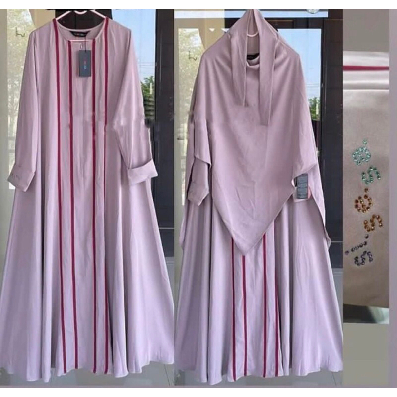 [SALE] SET GAMIS & KHIMAR LOOK SISESA KD 52