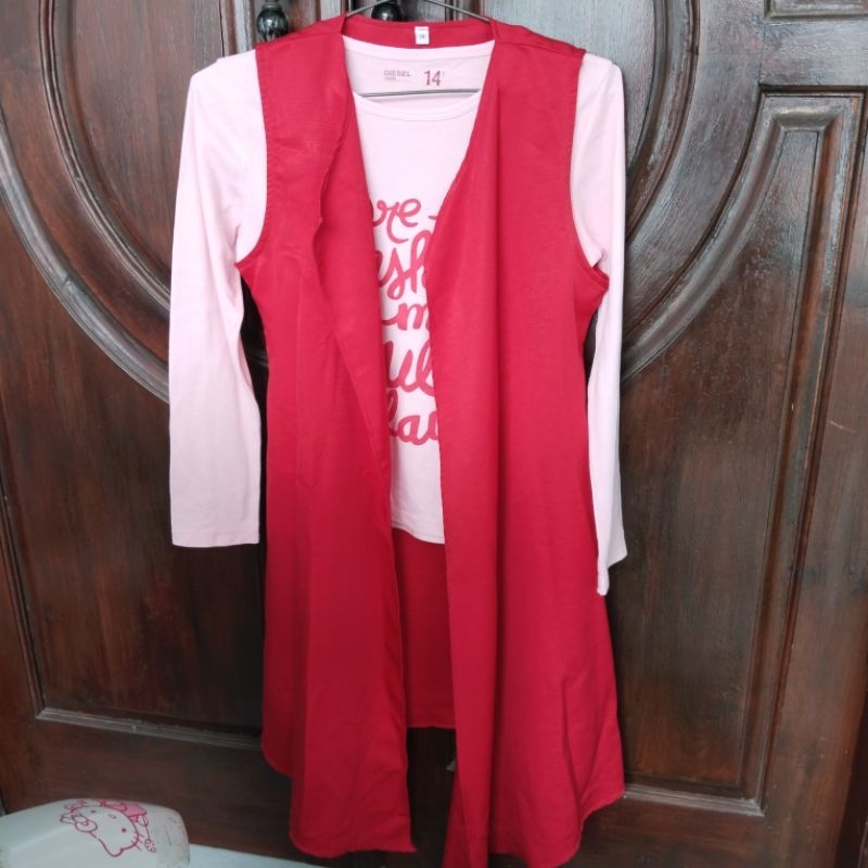 Preloved Outer Kaos Anak Outer Wanita
