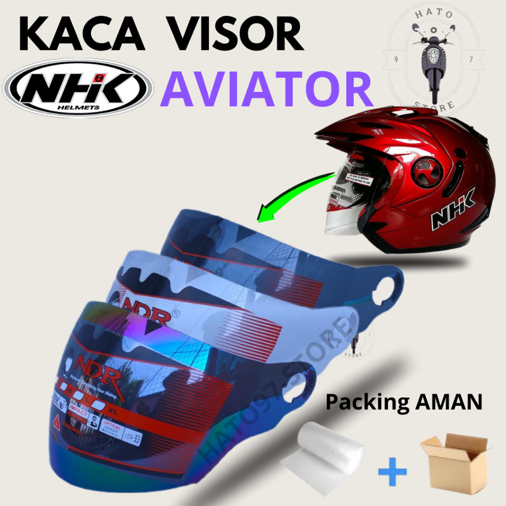 Kaca Helm NHK AVIATOR Visor Helmet NHK AVIATOR Anti Silau NDR
