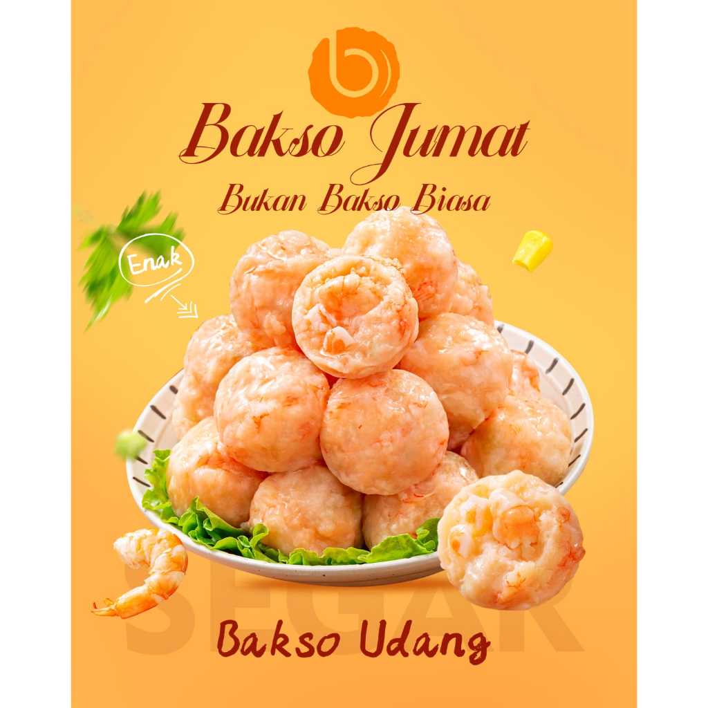 

Bakso Udang 250G Baso Jumat Udang premium tanpa msg tanpa pengawet meatballs