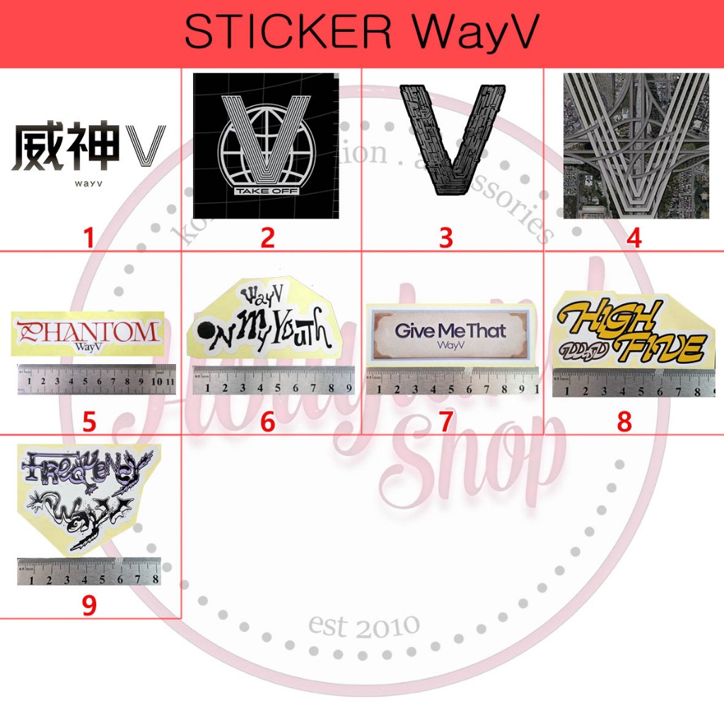 

Sticker WayV Logo part 1 (5pcs Sticker) Unofficial