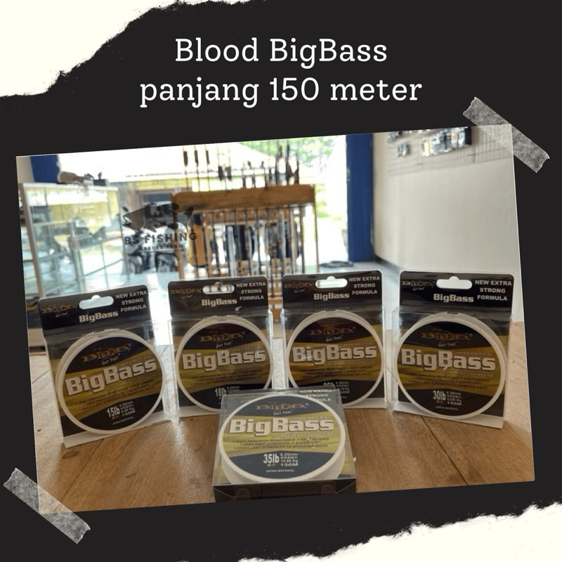 Senar pancing Blood BigBass panjang 150 meter