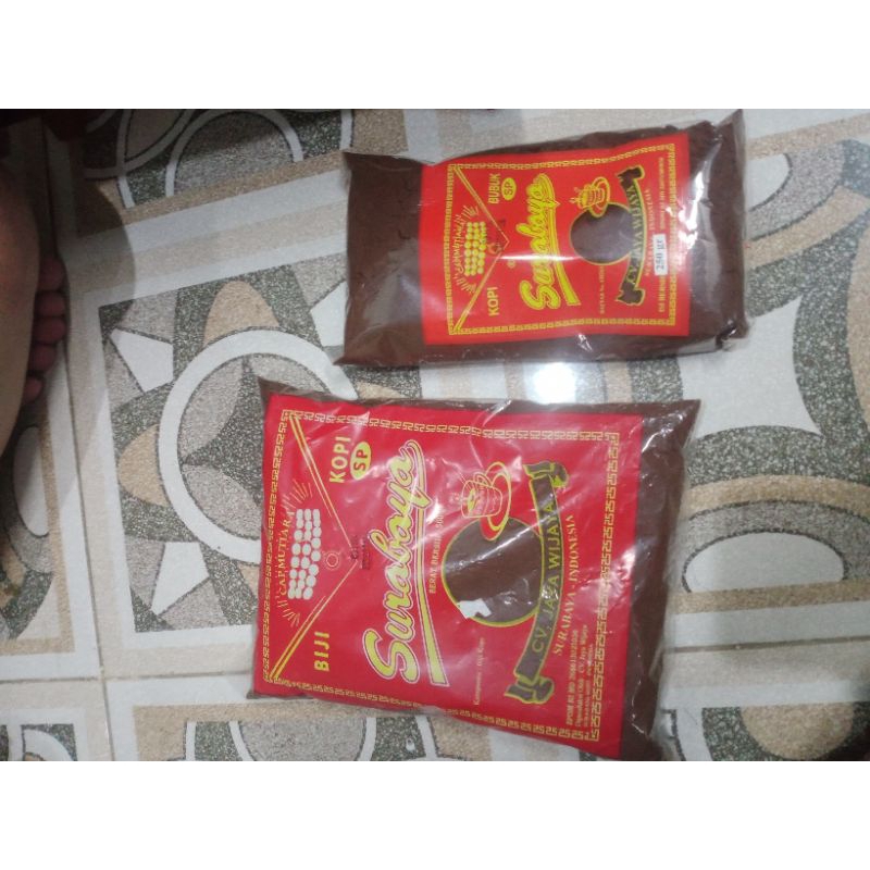 

Kopi sp cap surayaba berat bersih 250gr & 500gr cap mutiara