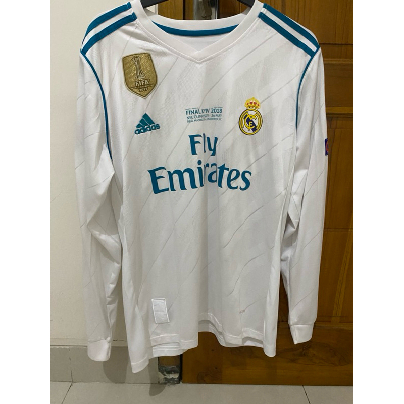jersey real madrid 2017 2018 longsleeve rare