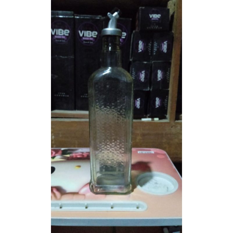 botol bekas botol kosong botol beling vibe polos tutup multifungsi