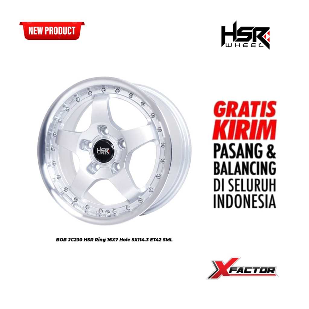 VELG TERIOS R16 VELG HSR RING 16 HSR BOB R16X7 H 5X114,3 ET 42