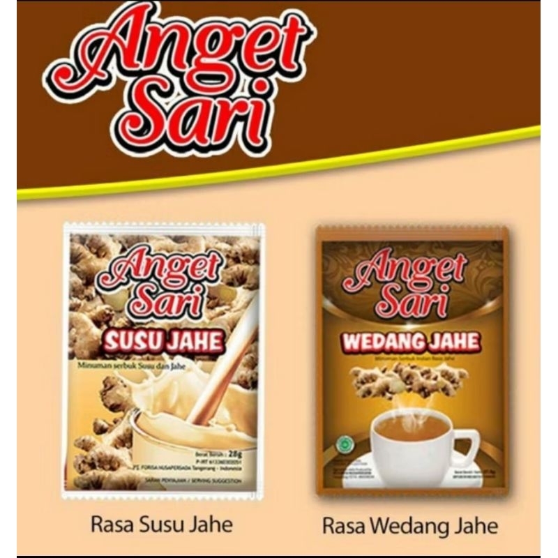 

Anget Sari Susu Jahe/ Wedang Jahe 1box isi 5 sachet@24g