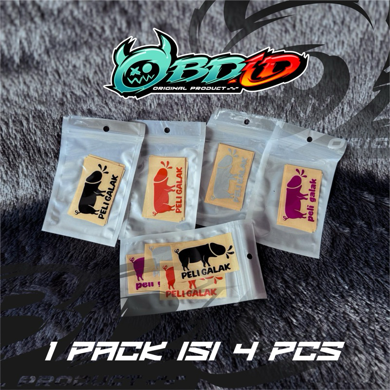 

STIKER PELI GALAK (posfor menyala)- 1 pack isi 4 pcs