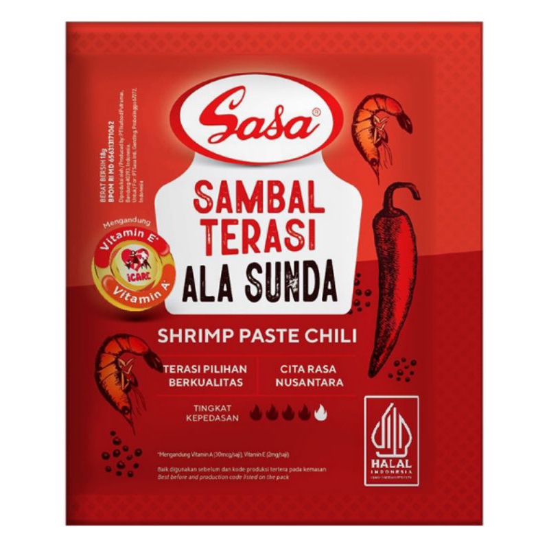 

Sasa Sambal Terasi Ala Sunda 10 x 18 g