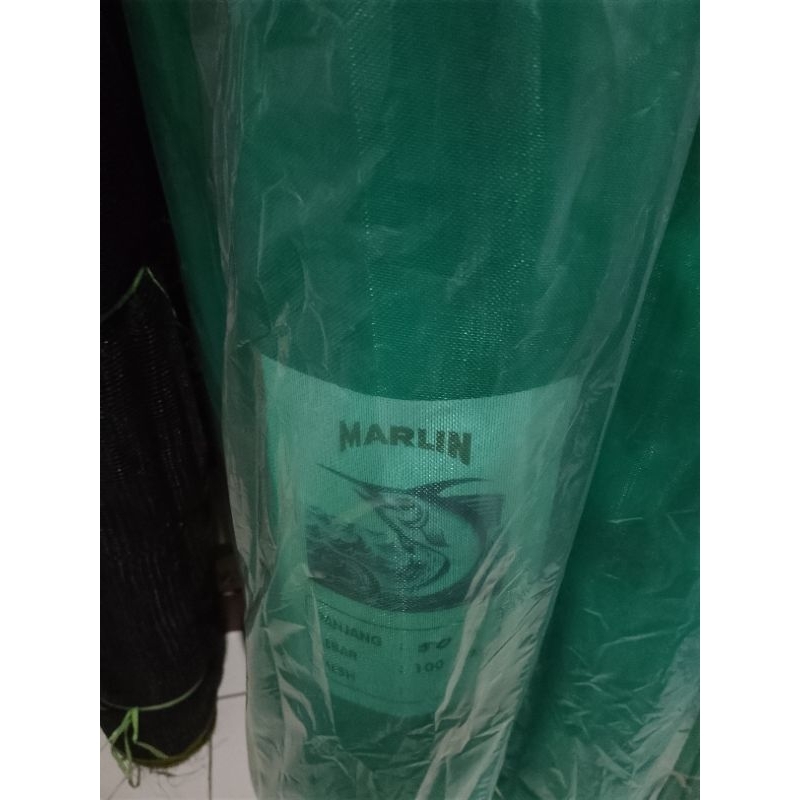 Waring Kasa Hijau Cap Ikan Marlin 1 Rol 50 Meter