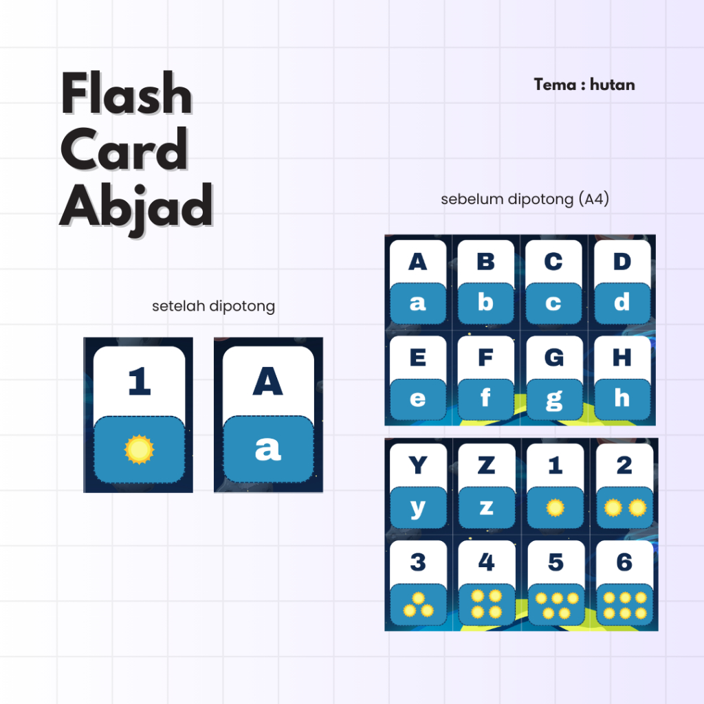 Flashcard Abjad dan Angka || Metode Belajar Anak Lebih Asyik