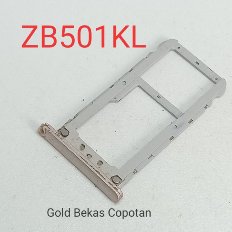Slot tempat kartu SIM Asus Zenfone Live A007 zb501kl bekas Copotan gold