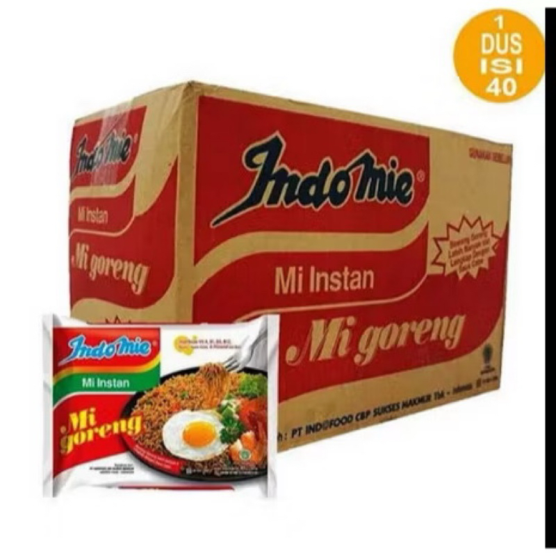 

mie indomie goreng 1 dus 40pcs