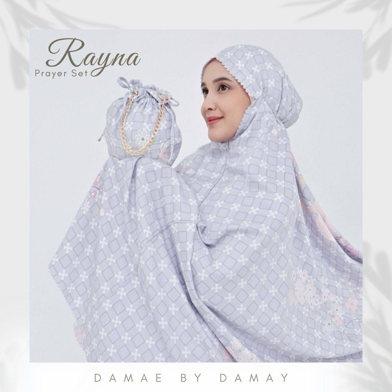 damaebydamay - rayna prayerset motif/mukena motif/mukena silk premium/mukena resletting/mukena sleti