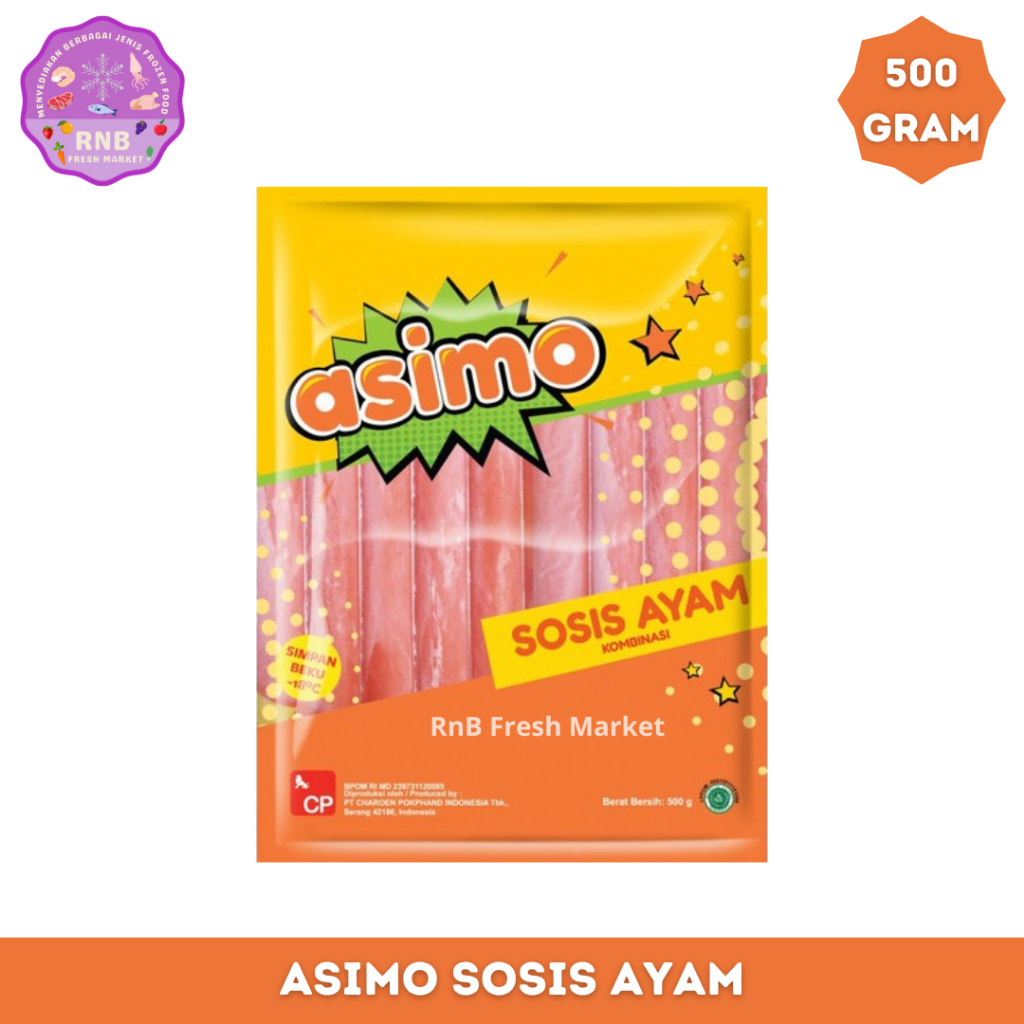 

Asimo Sosis Ayam Netto 500 Gram