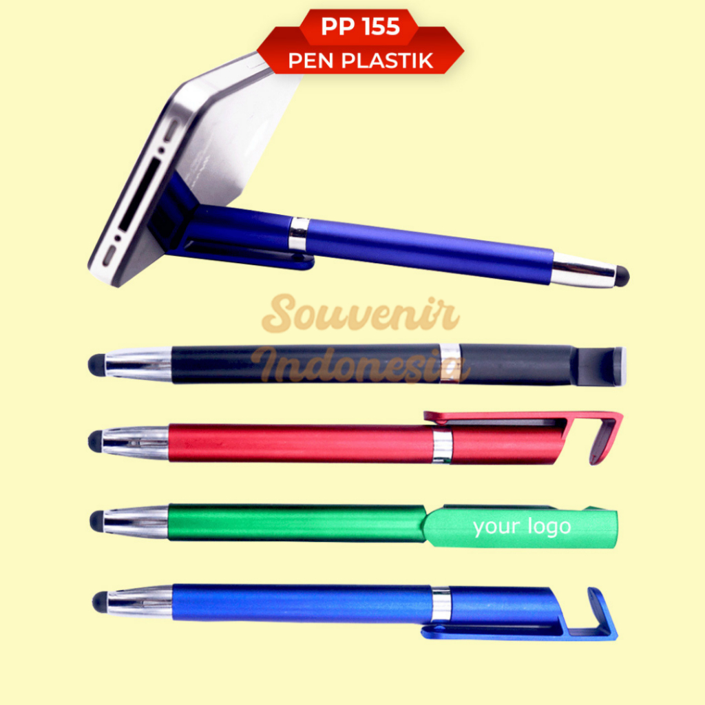 

Pen Stylus Pulpen Phone Holder Touch screen 3 in 1 Custom PP 155
