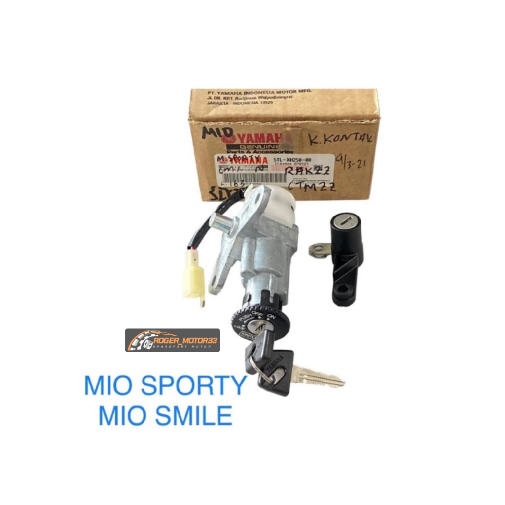 KUNCI KONTAK KOMPLIT MIO SPORTY SMILE ASLI ORIGINAL