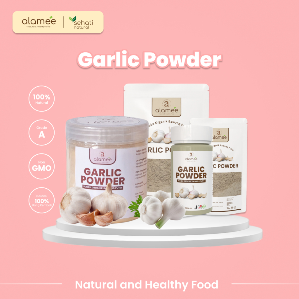 

Bawang Putih Bubuk Ground Gerlic Powder Bumbu Dapur Organik Rimpang Rempah Aslii Tanpa Campuran 50gr
