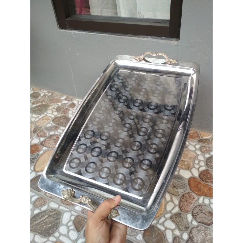 Nampan Aluminium Tebal 30x45 cm