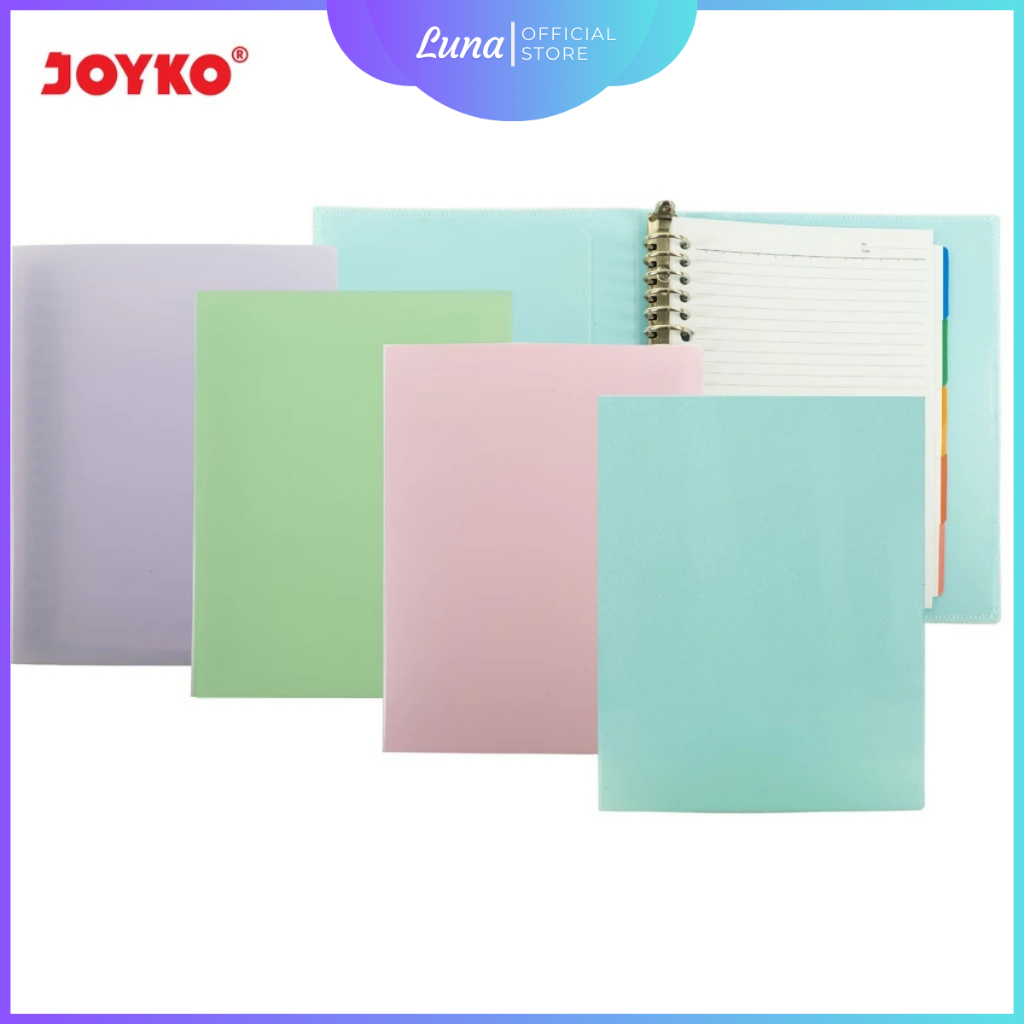 

Map Buku Binder Note Joyko A5 20 Hole Warna Pastel Polos A5 MHPT M516