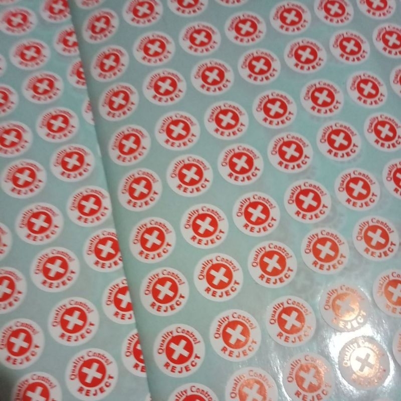 

Stiker Penanda QC Stiker reject Stiker QC passed bahan stiker semi coated