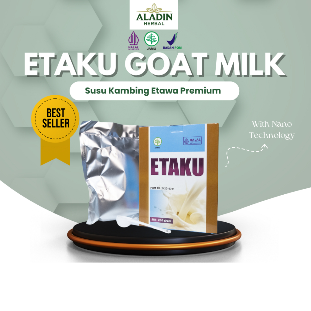 

Aladeena Herba - Susu kambung bubuk ETAKU Goat Milk Original - Suplemen Menjaga Kesehatan Tulang Alami Asli Susu Etawa