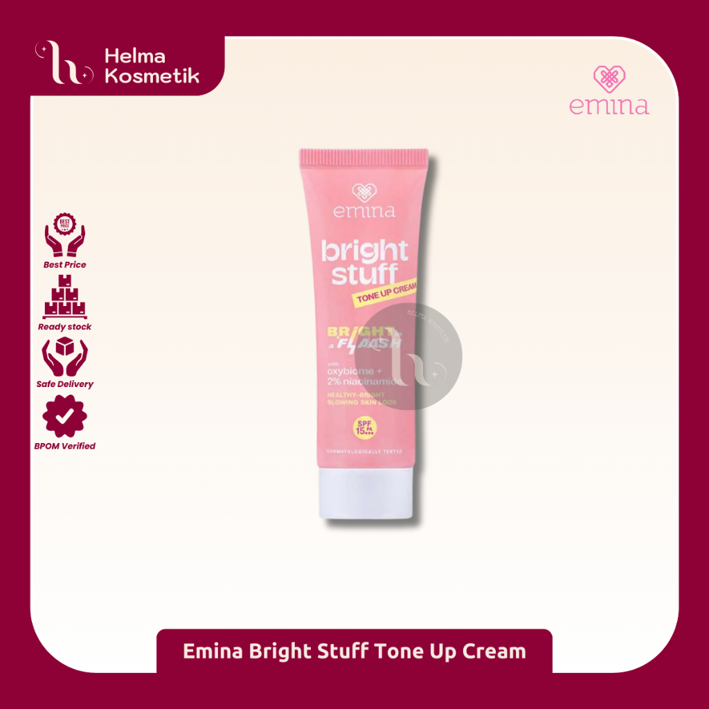 EMINA BRIGHT STUFF TONE UP CREAM PELEMBAB WAJAH MOISTURIZER TONE UP - 20ML