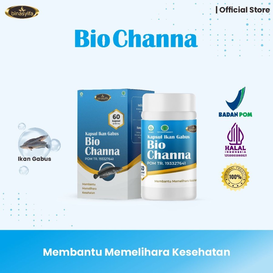 Biochanna Kapsul Albumin Ekstrak Ikan Gabus Obat Luka Pasca Operasi Kapsul Ekstrak Ikan Gabus