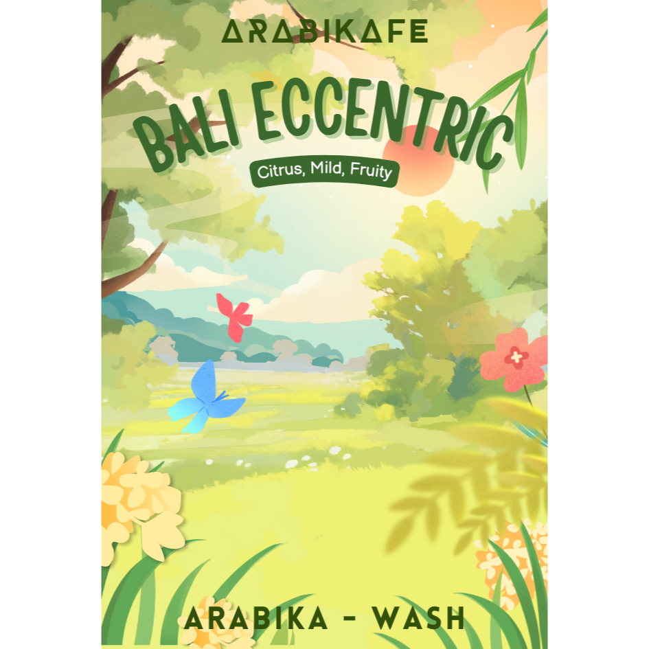 

BIJI KOPI 100% FULL ARABIKA (BALI ECCENTRIC BY ARABIKAFE) - INDONESIAN COFFEE TREASURE - SINGLE ORIGIN SERIES