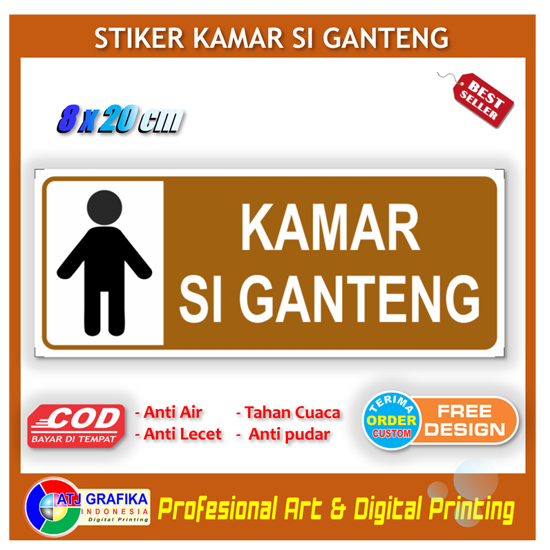 

Stiker kamar si ganteng anak cowok laki laki sticker petunjuk pintu kamar rumah sayang anak pria