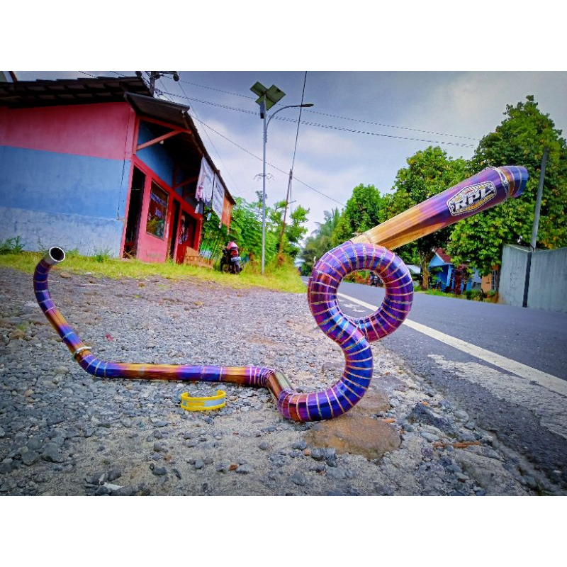 Knalpot Custom Kidal Kobra Keong Original RPL RACING EXHAUST Untuk Vijar Satria Fu CBR R15 Dll