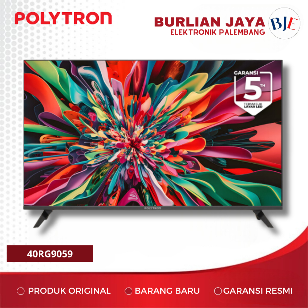 TV 40 INCH POLYTRON 40RG9059 GOOGLE SMART TV LED TV 40" PALEMBANG