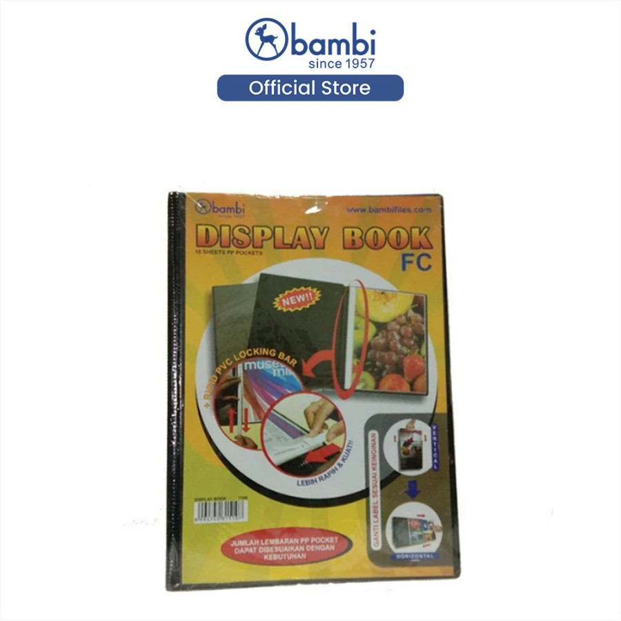 

Bambi Display Book PP Pocket Folio - 7105