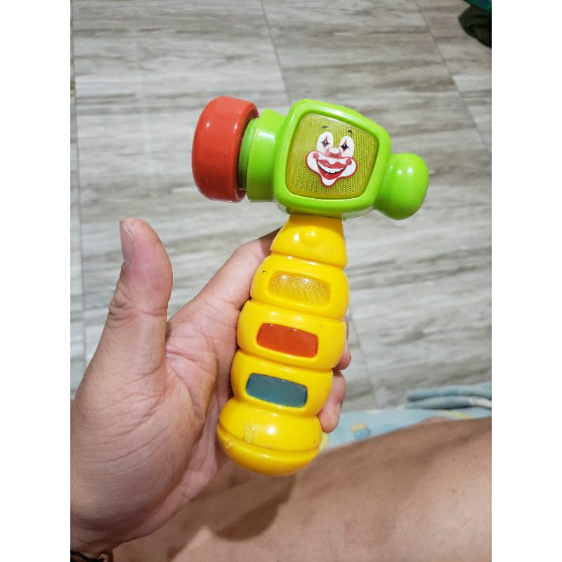 JUALAN MAINAN ELEKTRIK PALU BADUT MUSICAL MUSIK LAMPU LIGHT HAMMER HAMER CLOWN TOYS TOY GAME GAMING 
